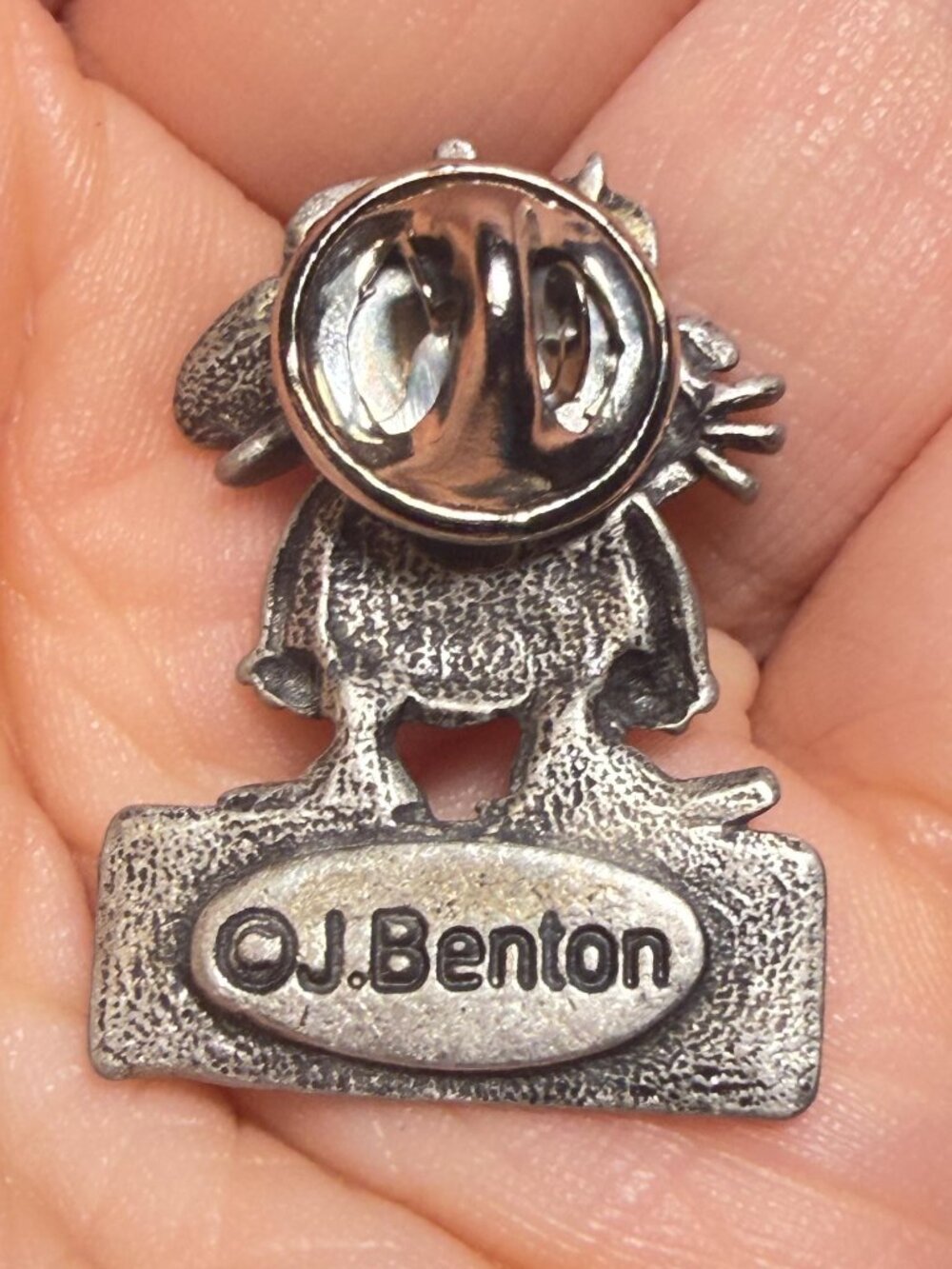 Beastly Cat Pin Vintage J Benton Born Funny Tack Pin - Picture 4 of 7